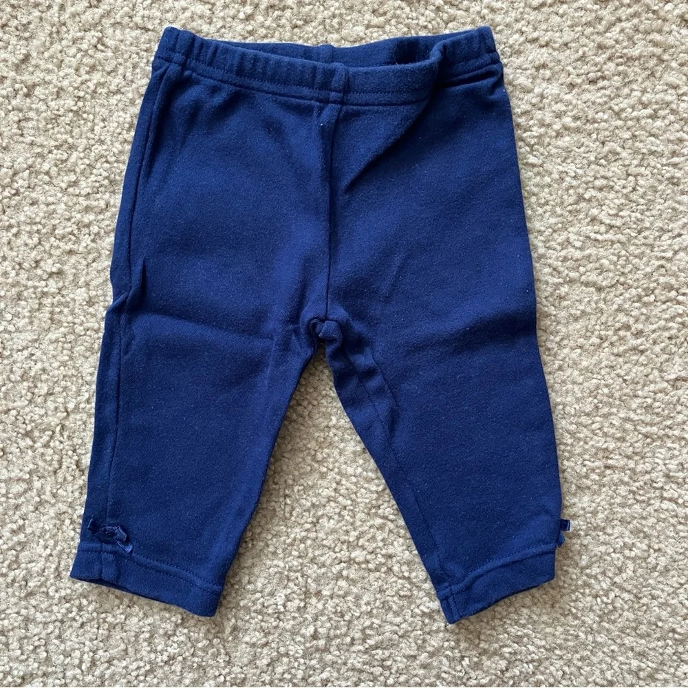Set of Three Baby Leggings - Navy, Pink, Floral - Various Brands